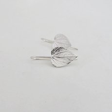 Kawakawa Drop Earrings Silver-jewellery-The Vault