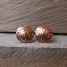 Two Cent Cufflinks Copper-jewellery-The Vault