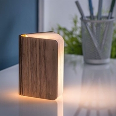 Mini Smart LED Booklight Walnut-lifestyle-The Vault