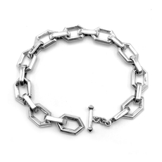 Hex Bracelet Silver-jewellery-The Vault