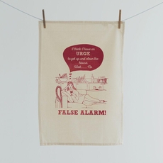 False Alarm Tea Towel-artists-and-brands-The Vault