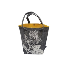 Rangiora Grey & Yellow Shoulder Tote-artists-and-brands-The Vault