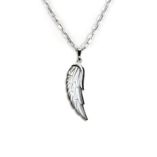 Angel Wing MOP Charm Necklace-jewellery-The Vault