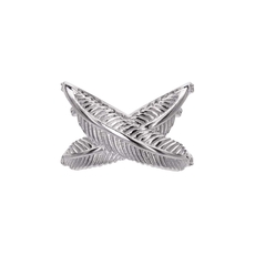 Rocksteady Feather Kiss Cross Ring-jewellery-The Vault