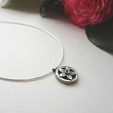 Reversible Flora Enamelled Necklace-jewellery-The Vault