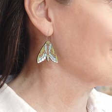 Puriri Moth Earrings-jewellery-The Vault