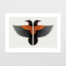 Two Tieke A3 Print-artists-and-brands-The Vault