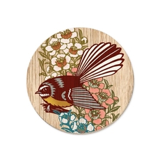 Screenprint Fantail Coaster Single-artists-and-brands-The Vault