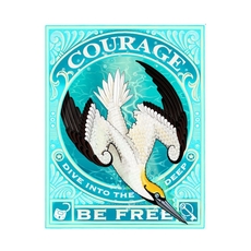 Courage A3 Print-artists-and-brands-The Vault
