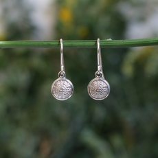 Kina Earrings Swing Hook Silver-jewellery-The Vault