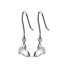 Silver Fantail Earrings-jewellery-The Vault