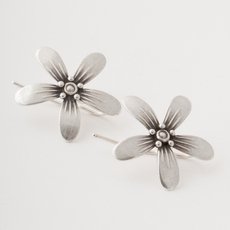 Blossom Earrings Silver-jewellery-The Vault