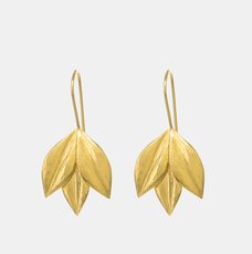 Athena Hook Earrings 22ct Gold Plate-jewellery-The Vault