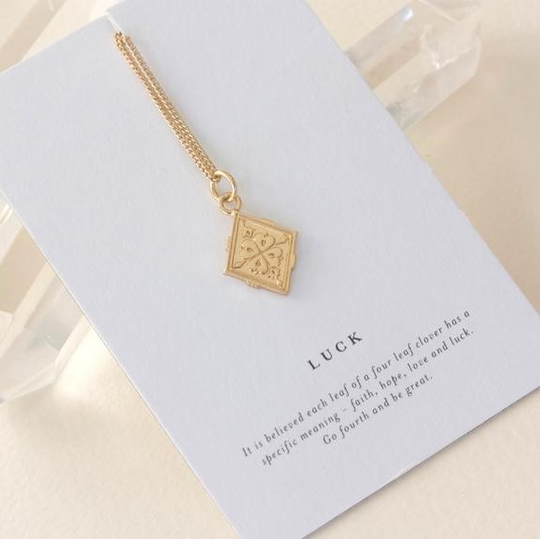 Luck Necklace Gold Plate