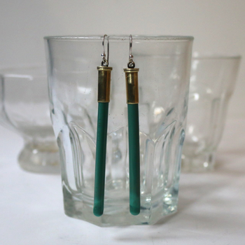 Sure Shot Earrings Green