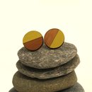 Circle Rimu Earrings Yellow