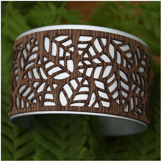 Laser Veneer Cuff Leaf