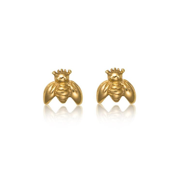 Bumble Bee Studs 18ct Gold Plate