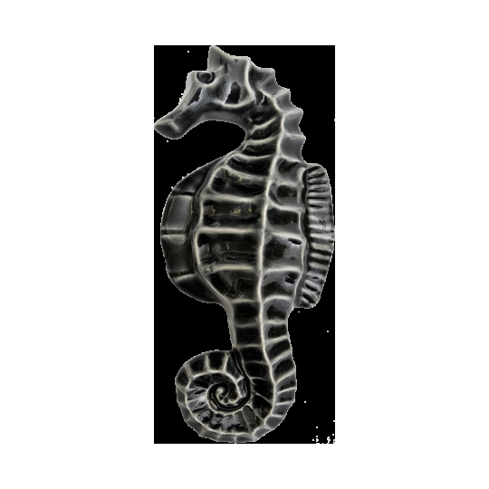 Wall Icon Sea Horse Obsidion Black 
