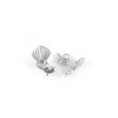 Fantail Studs Silver