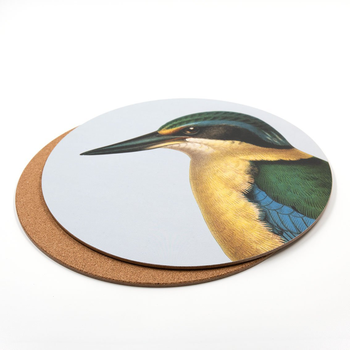 Cork Backed Placemat Single Kingfisher