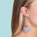 Fan Tail Earrings Silver