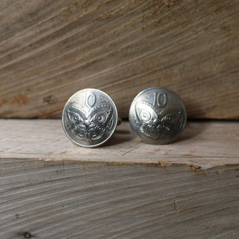 Ten Cent Cufflinks Silver Plate