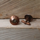 Vintage Copper Milk Token Cufflinks