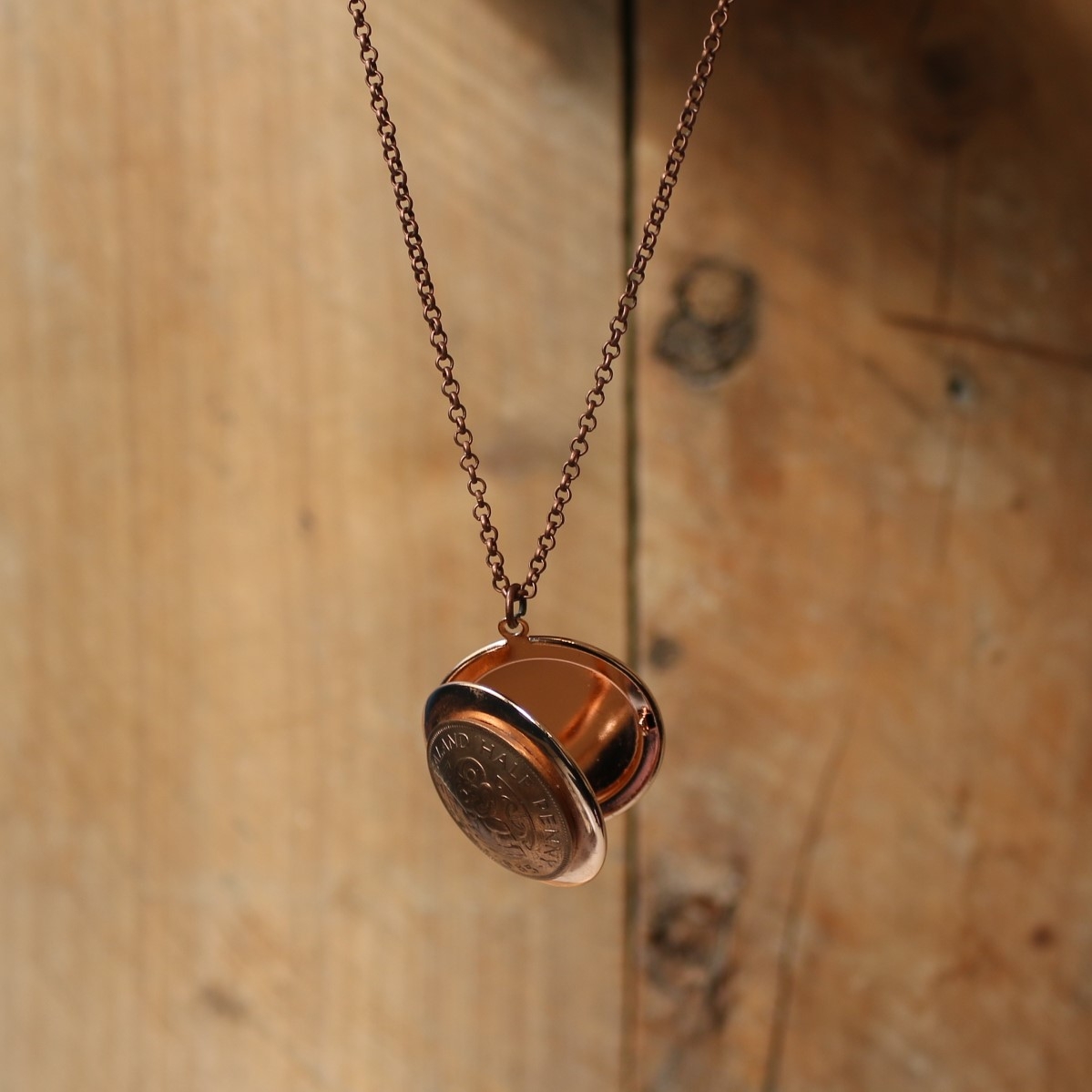 Copper Half Penny Locket Jewellery At The Vault NZ NZ copper-half-penny-locket-jewellery-at-the-vault-nz-nz