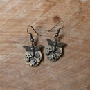 Steampunk Bee Earrings Brass