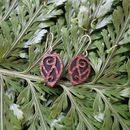 Laser Veneer Earrings Patiki Black 