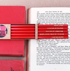 Book Lover’s Pencil Pack of 5 Boxed-lifestyle-The Vault