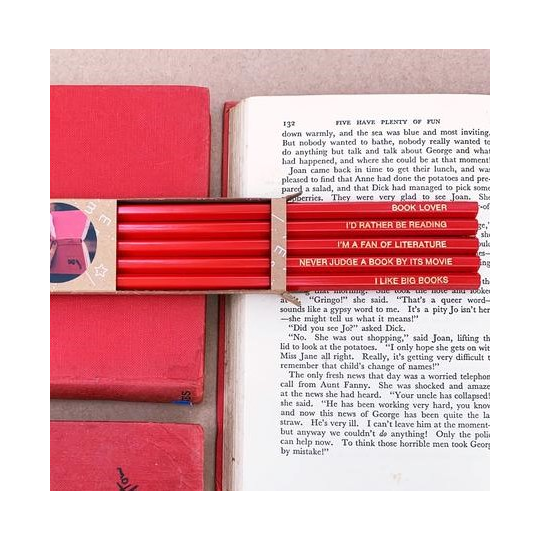 Book Lover’s Pencil Pack of 5 Boxed