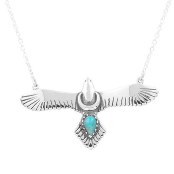 Moons Eagle Necklace Turquoise