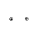 Interwoven Onyx Portal Studs Silver