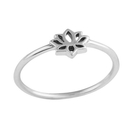 Tiny Lotus Ring Silver