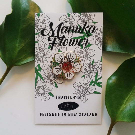 Manuka Flower Enamel Pin