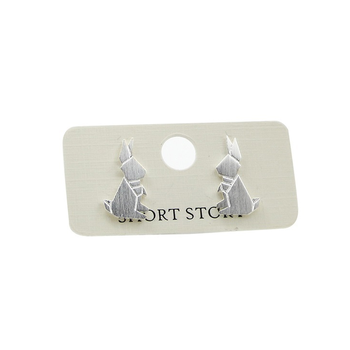 Funky Play Earrings Mr Rabbit Silver