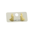 Funky Play Earrings Mr Rabbit Gold