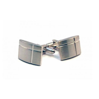 Matt Rectangle Cufflinks Cross