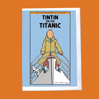 Tintin on the Titanic Card
