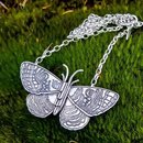 Purere Parangunu Moth Necklace Silver