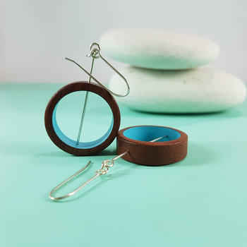 Jarrah Hoop Earrings Blue