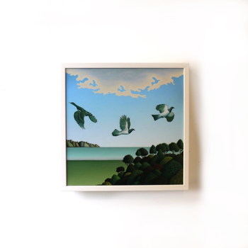 Swoop Box Frame White