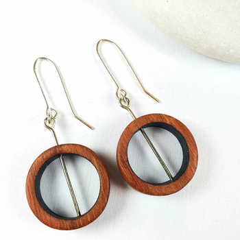 Jarrah Hoop Earrings Black