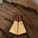 Short Drop Triangle Earrings Variegated