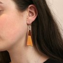 Short Drop Triangle Earrings Variegated