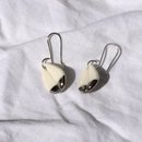 Porcelain Kereru Feather Earrings Round