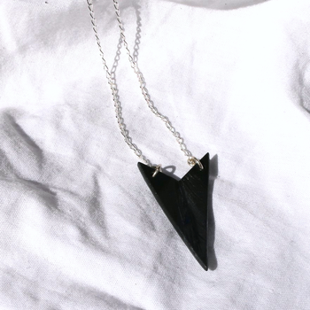 Porcelain Tui Arrowhead Pendant