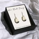 Porcelain Kereru Belly Feather Earrings